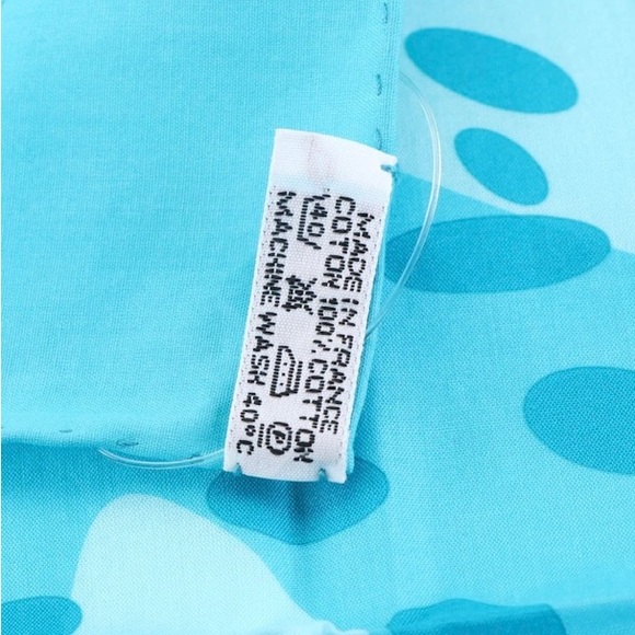 Hermes Polka Dot Scarf 65in Cotton with Box - Picture 2 of 7